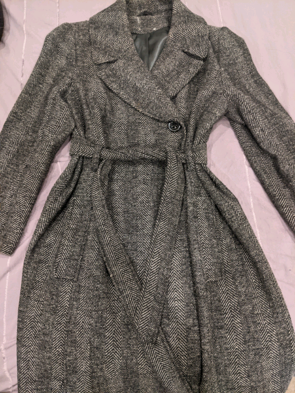 grey coat size 22
